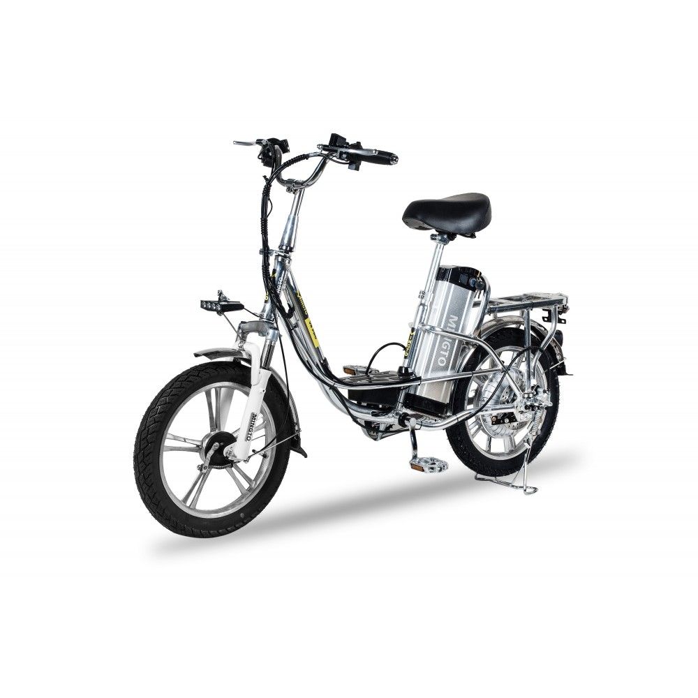 Электровелосипед MINGTO V12 LUX 60V13Ah (серебристый)