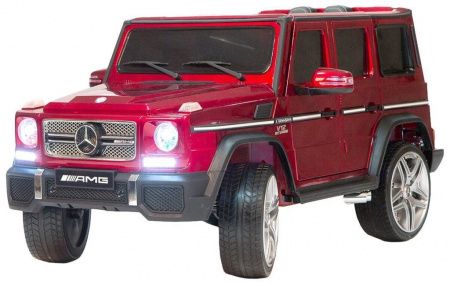 Детский электромобиль Мercedes-Benz AMG G65 4WD вишневый глянец